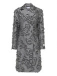 Ganni - Frayed Cloud Print Coat - Villased mantlid - 34