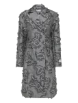 Ganni - Frayed Cloud Print Coat - Villased mantlid - 34