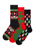 Happy Socks - 3-Pack Santa Socks - Tavalised sokid - 41-46