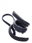 Corinne - Leather Band Short Narrow Bendable - Juuksekummid - ONE SIZE
