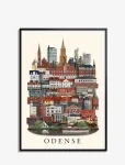 Martin Schwartz - Odense Standard Poster - Linnad ja kaardid - 50X70CM