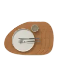 LIND DNA - 4-Set Table Mat Curve L Hippo - Lauamatid - 37X44CM