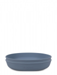 Filibabba - Silikone Tallerken 2-Pak - Powder Blue - Taldrikud - ONE SIZE