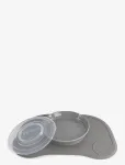 Twistshake - Twistshake Click Mat + Plate 6+M Pastel Grey - Taldrikud - ONE SIZE