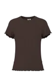 Pieces - Pcnicca Ss O-Neck Top Jrs Noos - L&uuml;hikeste varrukatega - M