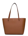 Lauren Ralph Lauren - Crosshatch Leather Medium Karly Tote - Kandekotid - ONE SIZE