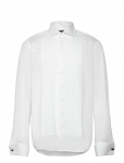 Oscar Jacobson - Reg Fit Cut Away Tuxedo Double Cuff Shirt - Smokingus&auml;rgid - 40