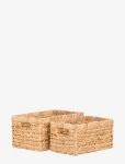 House Nordic - Siva - Baskets, Water Hyacinth, Natural, Set Of 2 - Hoiukorvid - 18X24X35CM