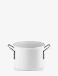 Eva Trio - White Line Pot 2.5 L 16 Cm Ceramic Slip-Let&reg; Coating - Ahjuvormid - 1.8 L