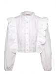 Stella Nova - Blouse With Scallops And Embroideri - Pikkade varrukatega - 34
