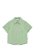 Geggamoja - Linen Shirt Mint - L&uuml;hikeste varrukatega s&auml;rgid - 98/104