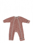Smallstuff - Jumpsuit W. Zipper, Boucl&eacute; Merino Wool, Rose - Kombinesoonid - 92/98