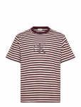 Calvin Klein Jeans - Ss 20S Stripe Jersey Monologo Cn - L&uuml;hikeste varrukatega - XS