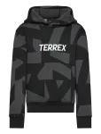Adidas Terrex - K Mt Aop Log Hd - Kapuutsiga pusad - 128