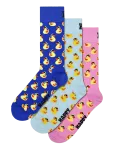 Happy Socks - 3-Pack Rubber Duck Socks Gift Set - Tavalised sokid - 41-46