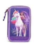 Unicorn Academy - Unicorn Academy, Filled Double Pencil Case - Pinalid - ONE SIZE