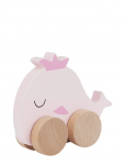 Barbo Toys - Wooden Whale On Wheel - Puidust kujud - ONE SIZE