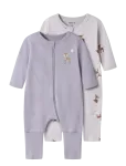 Name It - Nbfnightsuit 2P Zip Ff Lilac Deer Noos - Pidžaama kombinesoonid - 80
