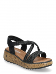 Rieker - Rieker Ladies' Sandals V1762-00 Black - Platvormsandaalid - 41