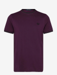 Fred Perry - Twin Tipped T-Shirt - L&uuml;hikeste varrukatega - XXL