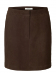 Selected - Slwkaya Mw Suede Skirt Noos - L&uuml;hikesed seelikud - 36