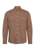 Lindbergh - Linen/Cotton Shirt L/S - Linased s&auml;rgid - XXL