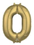 IPK - Number Foil 0 White Gold 66 Cm - Laste s&uuml;nnip&auml;ev - 0