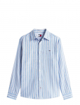 Tommy Jeans - Tjm Reg Linen Mx Strp Shirt Ext - Vabaaja s&auml;rgid - XXL