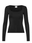 Gina Tricot - Slim Fit Scoop Neck Top - Pikkade varrukatega - XL