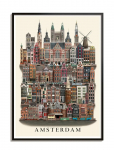 Martin Schwartz - Amsterdam Standard Poster - Linnad ja kaardid - 50X 70CM
