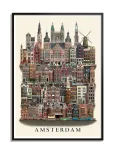 Martin Schwartz - Amsterdam Standard Poster - Linnad ja kaardid - 50X 70CM