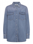NEUW - Bowery Denim Shirt Visionmid Vintage Indigo - Teksas&auml;rgid - M