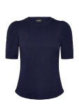 Lauren Ralph Lauren - Slub Jersey Puff-Sleeve Top - L&uuml;hikeste varrukatega - XS