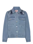 Lollys Laundry - Birdll Denim Jacket - L&uuml;hikesed teksap&uuml;ksid - M