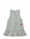 Liewood - Angelica Stripe Denim Frill Dress - Varrukateta vabaajakleidid - 122