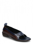 MIISTA - Loma Brown And Navy Thonge Ballerinas - Madalad sandaalid - 37