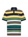 Fred Perry - Striped Relaxed Polo - L&uuml;hikeste varrukatega - L