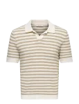 ONLY & SONS - Onsserge Reg Ss Split Neck Knit - L&uuml;hikeste varrukatega kootud polos&auml;rgid - XS