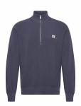 Calvin Klein Jeans - Ls Ez Cotton Waffle Quarter Zip - Poolpika lukuga džemprid - XL