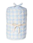 Garbo&Friends - Plaid Sky Blue  Quilted Crib Bumper - Voodipehmendused - 100X140