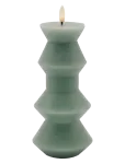 Sirius Home - Nordisk Skulptur, Sille Geometri &Oslash;9X20,5 Cm, Sandy Green - LED-k&uuml;&uuml;nlad - ONE SIZE