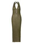 Malina - Esra Knitted Halterneck Maxi Dress - Maksikleidid - XL
