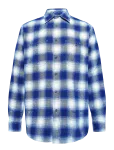 Nudie Jeans - Julian Worker Shirt Checked Blue - Ruudulised s&auml;rgid - X L