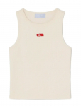Laagam - Ecru Embroidered Logo Tank Top - Varrukateta - XL
