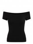 Gina Tricot - Wide Neck Top - L&uuml;hikeste varrukatega - XL