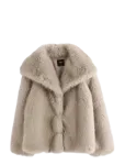 Lindex - Faux Fur Jacket - Kunstkarusnahk - M
