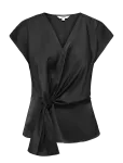 ONLY - Onldune S/L Wrap Knot Top Wvn - Varrukateta - XL
