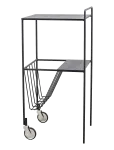 House Doctor - Trolley, Hduse, Black - Ratastega lauad - L:35CM.W:35CM.H:75CM