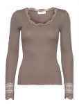 Rosemunde - Rwbenita Silk Ls O-Neck Lace T-Shirt - Pikkade varrukatega - L