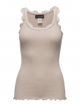 Rosemunde - Rwbabette Silk Sl U-Neck Long Lace Top - Varrukateta - XL